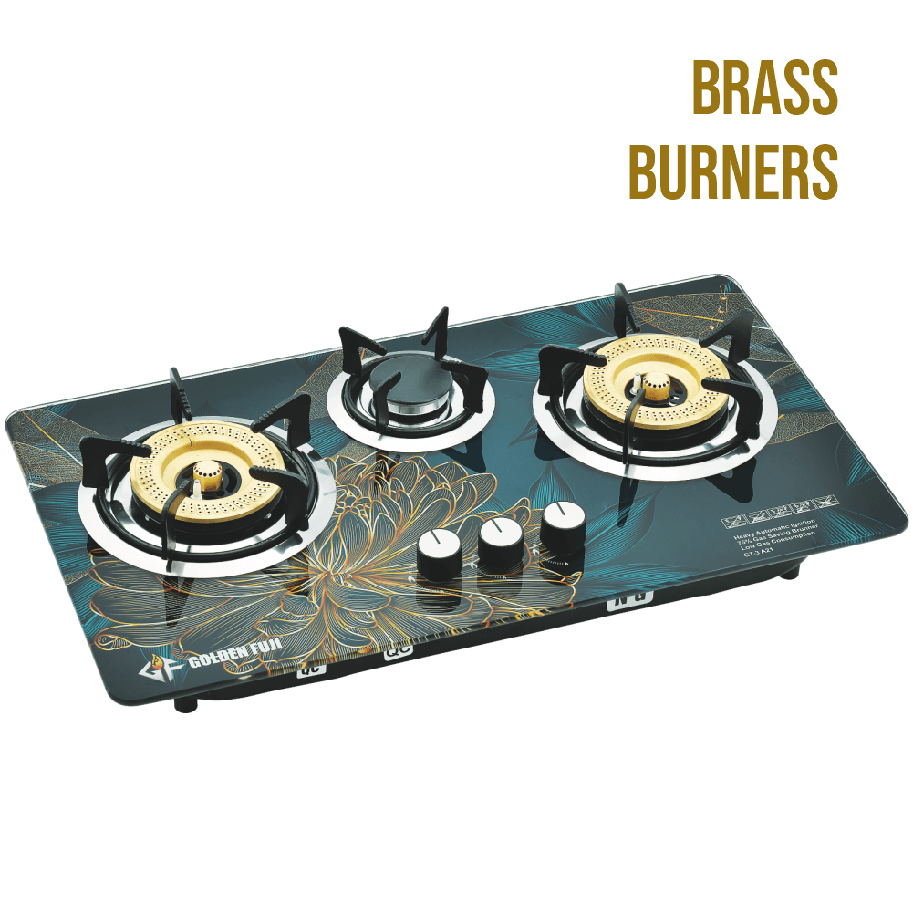 Golden Fuji Kitchen Built In Hob GT-3A21 (Brass Burner)