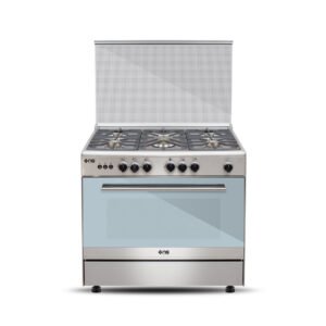 NasGas Cooking Range NG-786 Single Door 5 Burner Stainless Steel Body