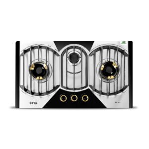 NasGas DG-147 Built-in Hob 3 Brass Burners Stainless Steel Gas Stove