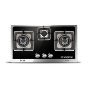 NasGas DG-226 Built-in Hob 3 Burner Tempered Glass Gas Stove
