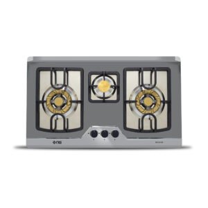 NasGas DG-333 BK Built-in Hob 3 Burner Stainless Steel Gas Stove