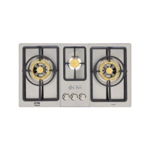 NasGas DG-444 Built-in Hob 3 Burner Stainless Steel Gas Stove Auto Ignition