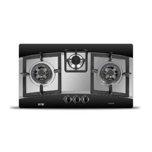 NasGas DG-932 BK Built-in Hob 3 Burner Stainless Steel Top Gas Stove