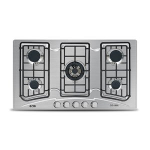 NasGas DG-555 S Built-in Hob 5 Burner Stainless Steel Gas Stove Auto Ignition