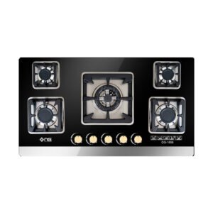 NasGas DG-GN 5 Built-in Hob 5 Burner Tempered Glass Gas Stove Auto Ignition