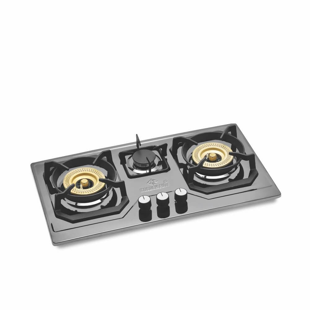 Golden Fuji Kitchen Built In Hob ST-2000 Brass Burner -Black