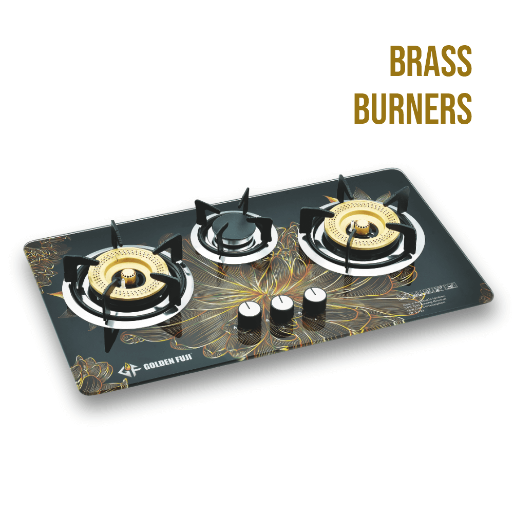 Golden Fuji Kitchen Built In Hob GT-3A23 (Brass Burner)