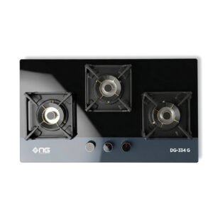 NasGas DG-334G Auto & Safety Built-in Hob 3 Large 5.5Kw Burners with Tempered Glass Top